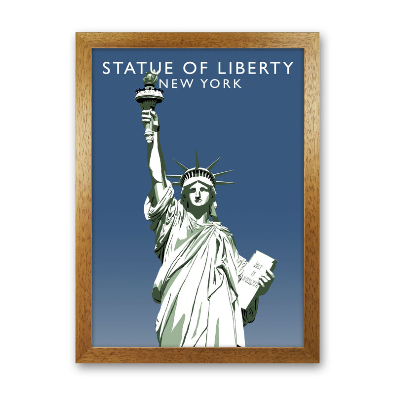 Statue of Liberty New York Art Print by Richard O'Neill Oak Grain