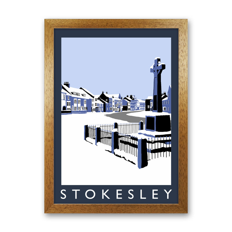 Stokesley In Snow Portrait by Richard O'Neill Oak Grain