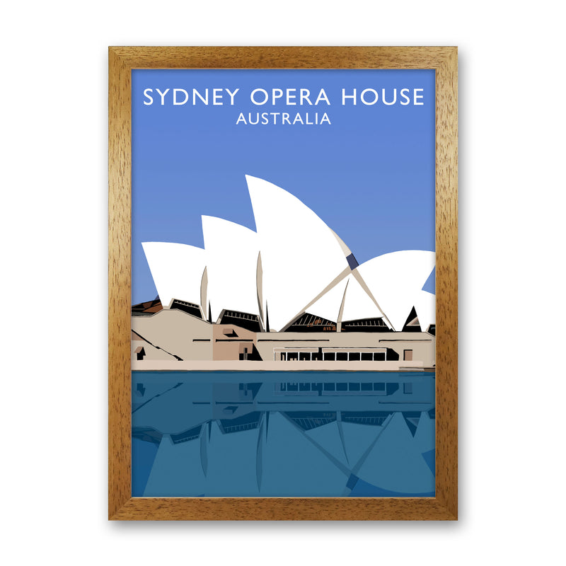 Sydney Opera House Australia Digital Art Print by Richard O'Neill Oak Grain