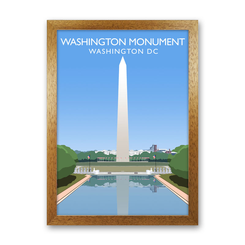 Washington Monument Washington DC Travel Art Print by Richard O'Neill Oak Grain