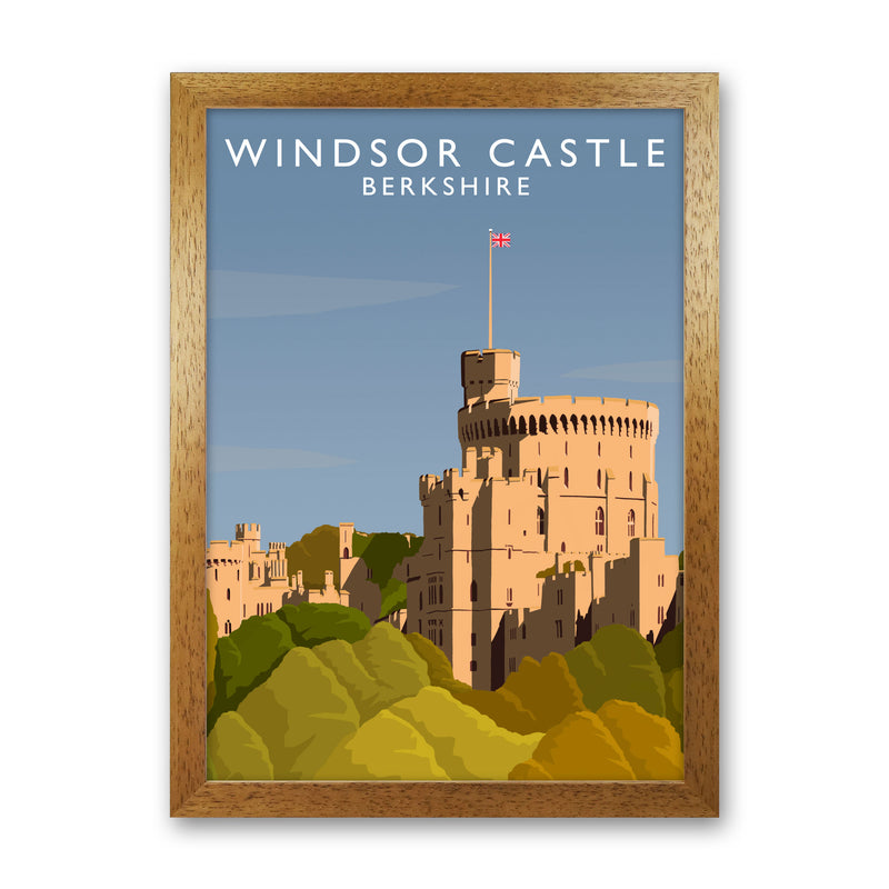 Windsor Castle Berkshire Travel Art Print by Richard O'Neill Oak Grain