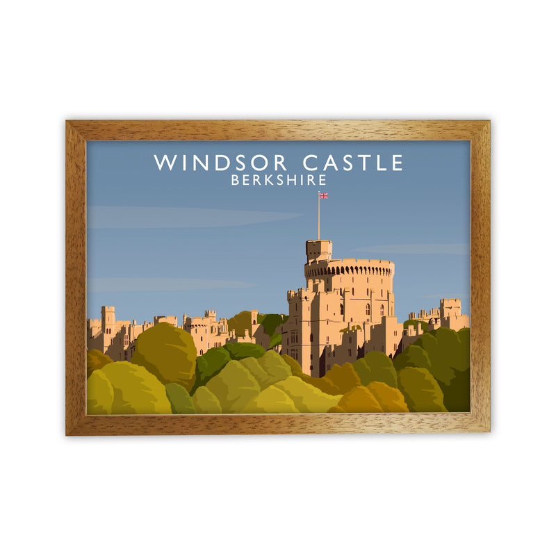 Windsor Castle Berkshire Travel Art Print by Richard O'Neill Oak Grain