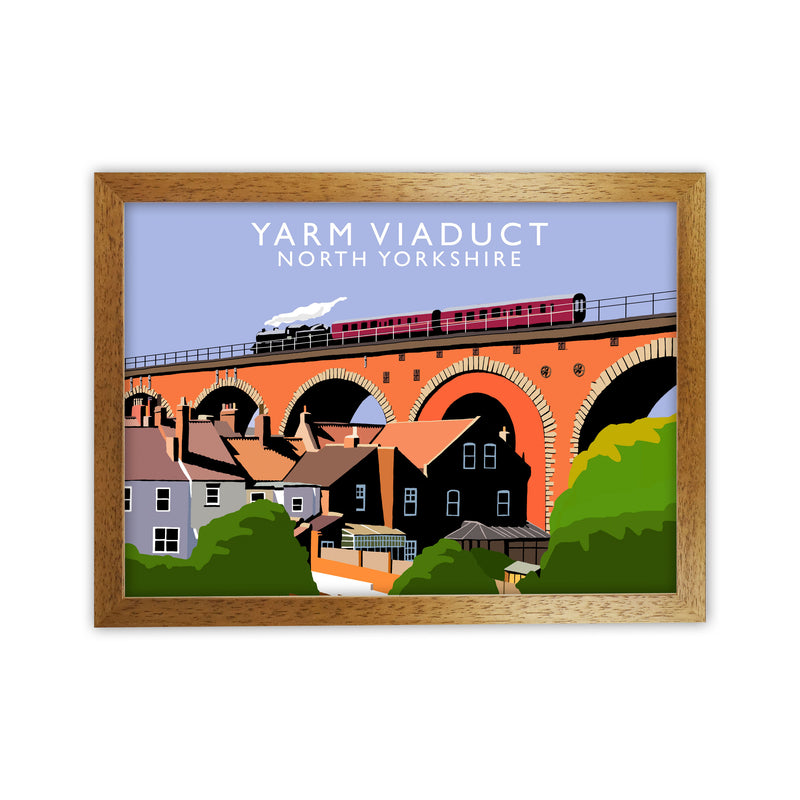 Yarm Viaduct North Yorkshire Travel Art Print by Richard O'Neill Oak Grain