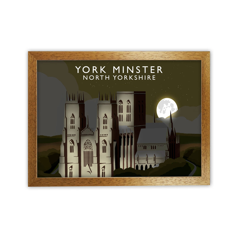 York Minster Framed Digital Art Print by Richard O'Neill Oak Grain