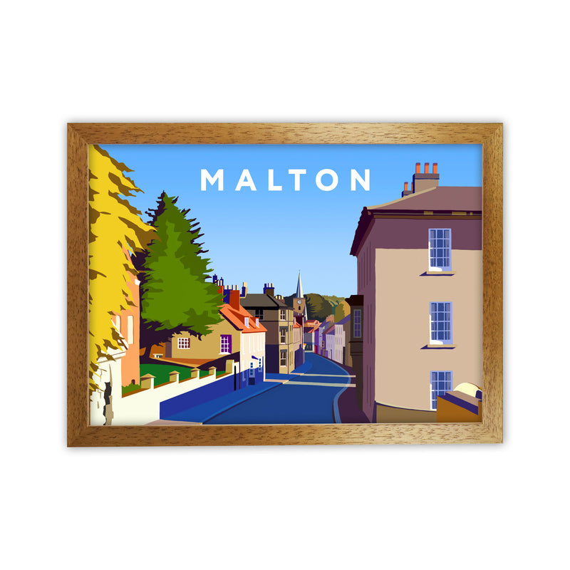 Malton Framed Digital Art Print by Richard O'Neill Oak Grain