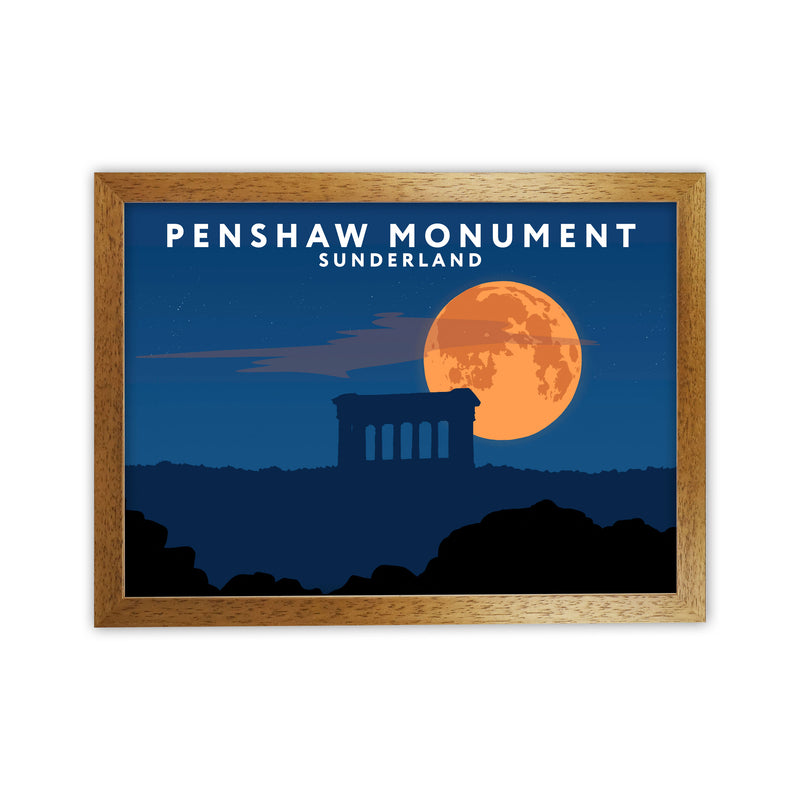 Penshaw Monument Night by Richard O'Neill Oak Grain