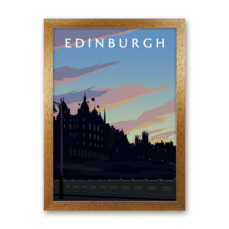 Edinburgh Art Print by Richard O'Neill Oak Grain