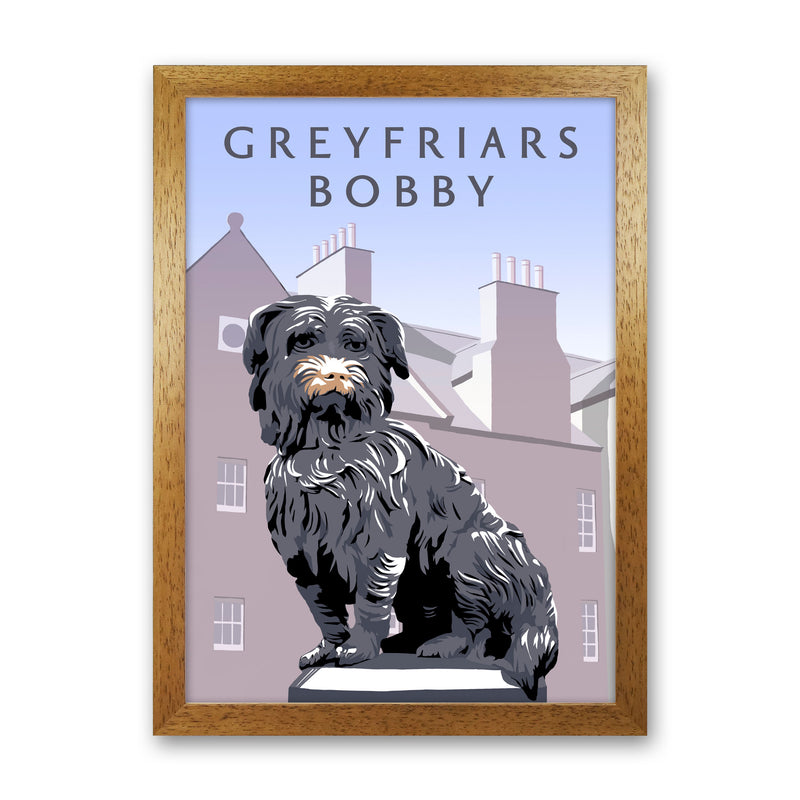 Greyfriars Bobby Portrait by Richard O'Neill Oak Grain