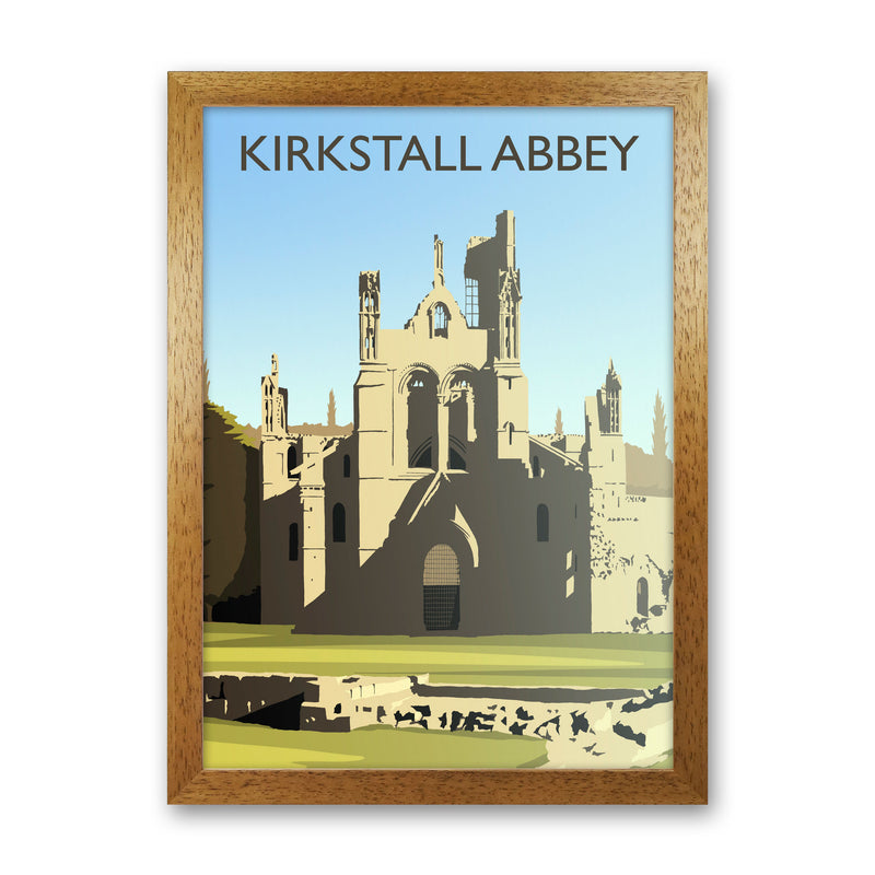 Kirkstall Abbey portrait by Richard O'Neill Oak Grain