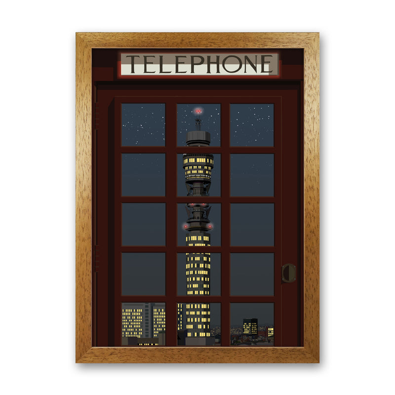 London Telephone Box 15 by Richard O'Neill Oak Grain