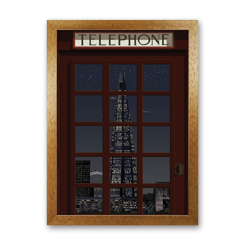 London Telephone Box 16 by Richard O'Neill Oak Grain