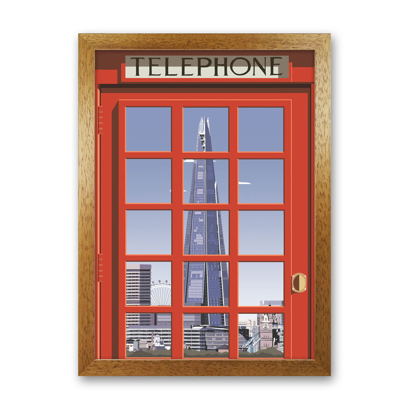 London Telephone Box 4 by Richard O'Neill Oak Grain