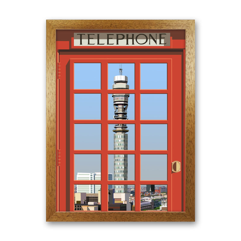 London Telephone Box 6 by Richard O'Neill Oak Grain