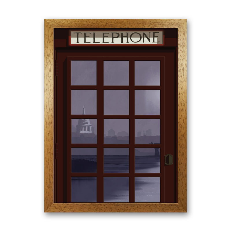 London Telephone Box 7 by Richard O'Neill Oak Grain