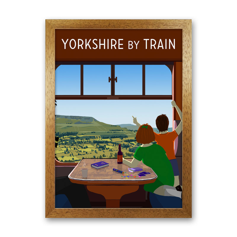 Yorkshire by Train 1 portrait by Richard O'Neill Oak Grain
