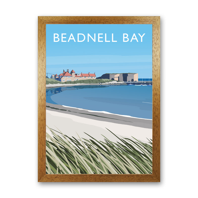 Beadnell Bay portrait by Richard O'Neill Oak Grain