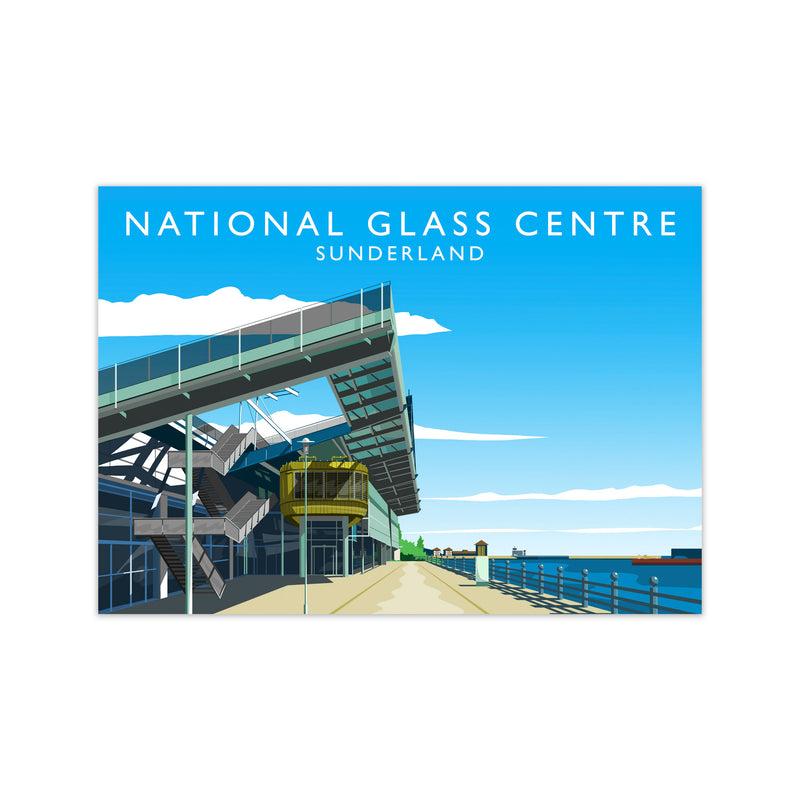 National Glass Centre portrait Travel Art Print by Richard O'Neill Print Only
