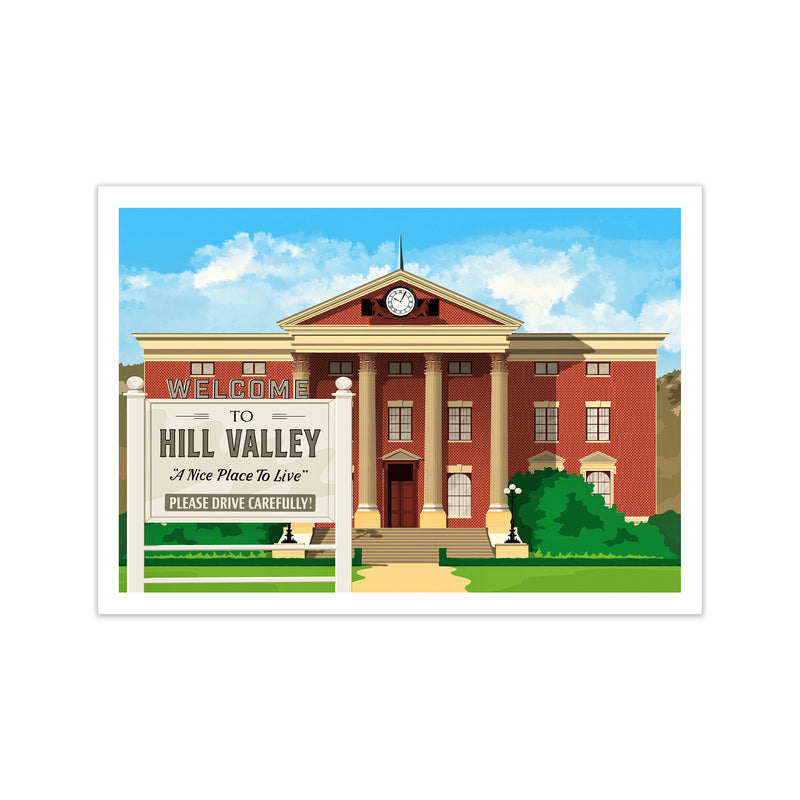 Hill Valley 1955 Revised Art Print by Richard O'Neill Print Only