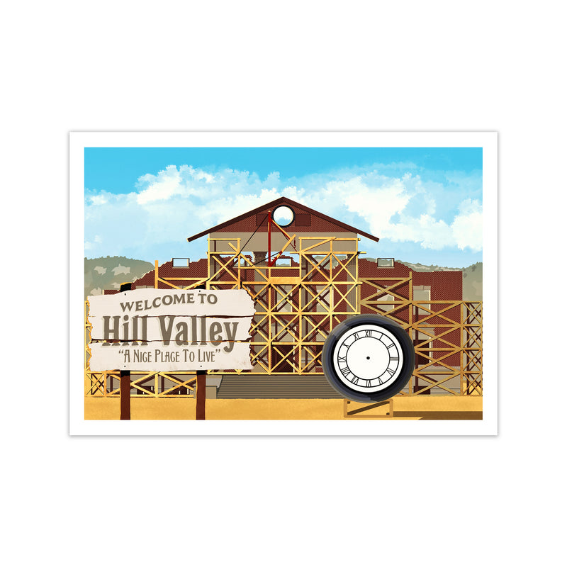 Hill Valley 1885 Art Print by Richard O'Neill Print Only