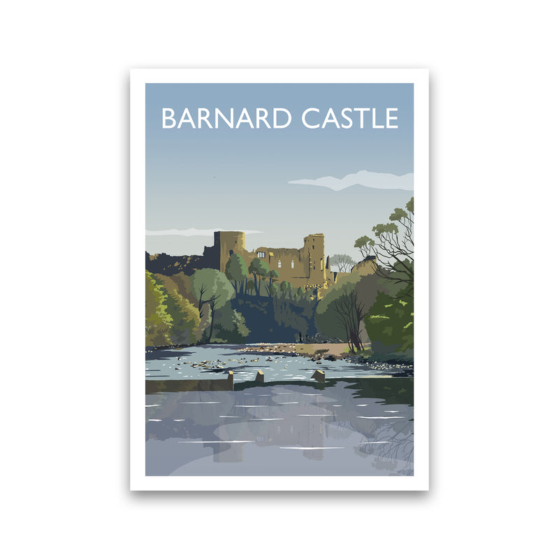 Barnard Castle 2 Portrait Art Print by Richard O'Neill Print Only