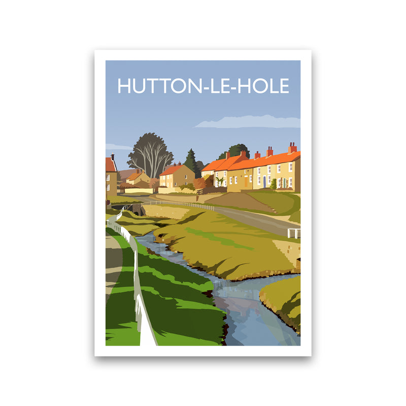 Hutton-Le-Hole Portrait Art Print by Richard O'Neill Print Only