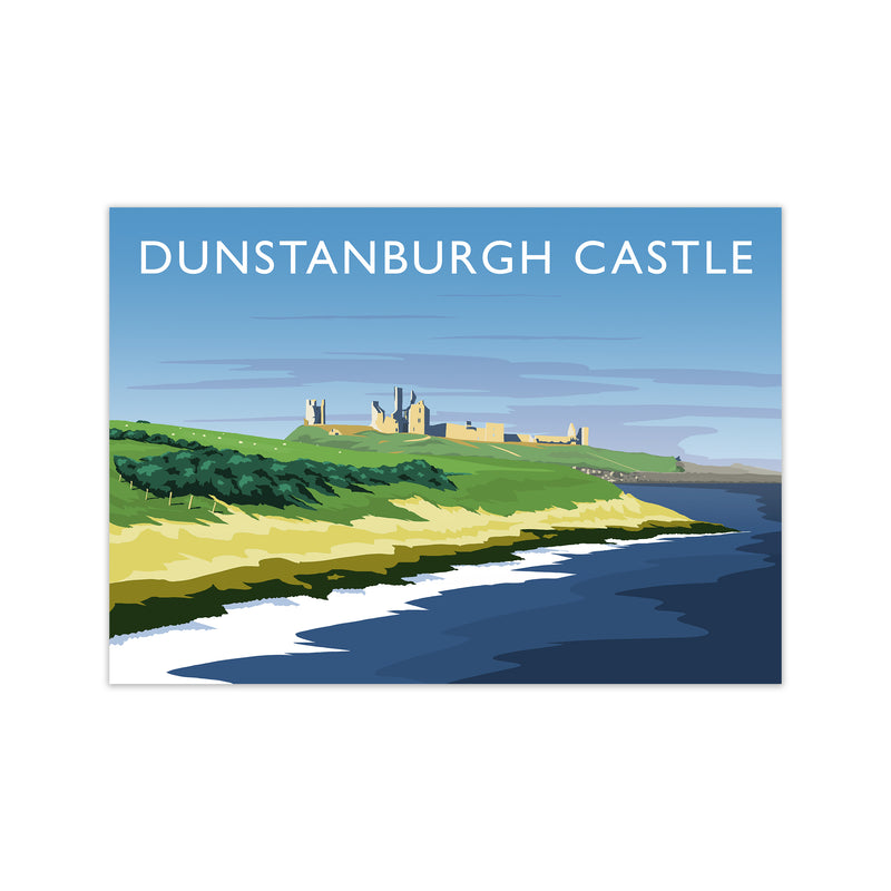 Dunstanburgh Castle Travel Art Print by Richard O'Neill Print Only