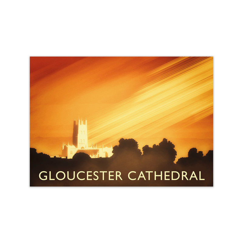 Gloucester Cathedral Travel Art Print by Richard O'Neill Print Only