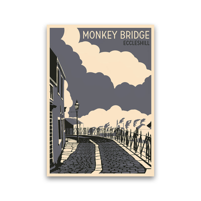 Monkey Bridge, Eccleshill Travel Art Print by Richard O'Neill Print Only
