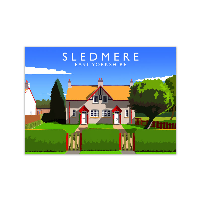 Sledmere Travel Art Print by Richard O'Neill Print Only