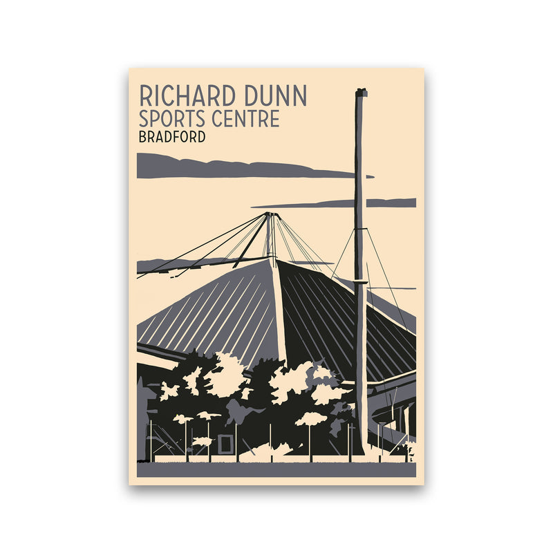 Richard Dunn Sports Centre, Bradford Travel Art Print by Richard O'Neill Print Only