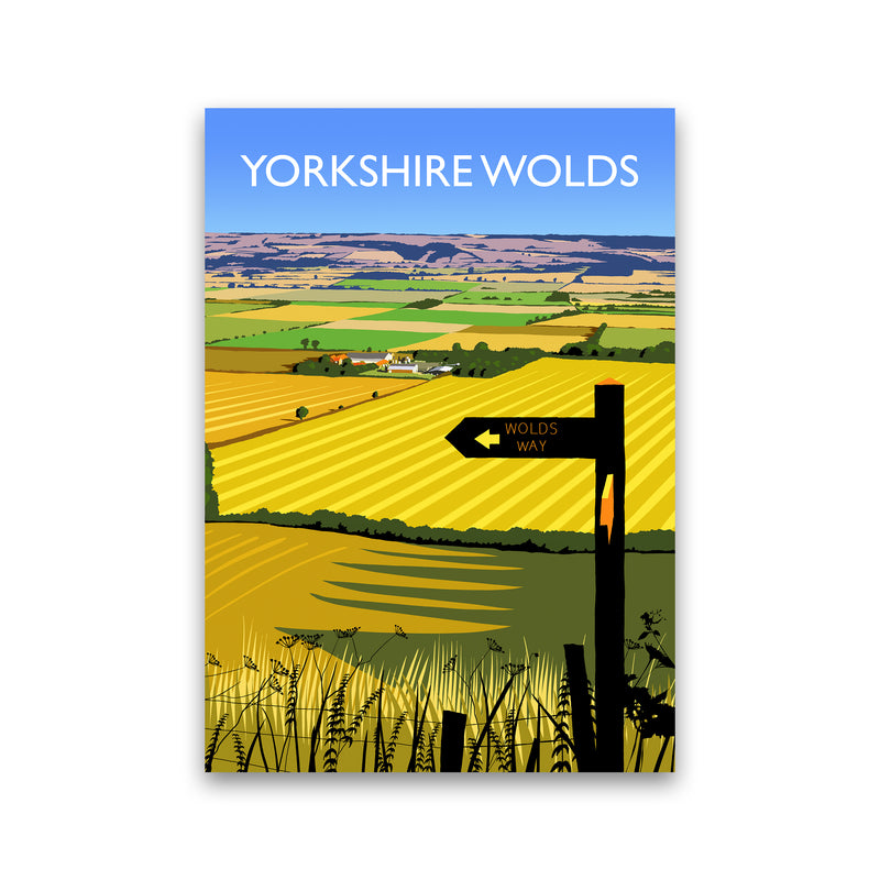 Yorkshire Wolds portrait Travel Art Print by Richard O'Neill Print Only