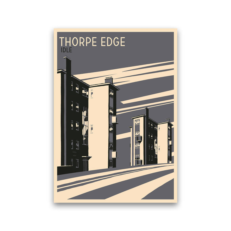 Thorpe Edge, Idle portrait Travel Art Print by Richard O'Neill Print Only