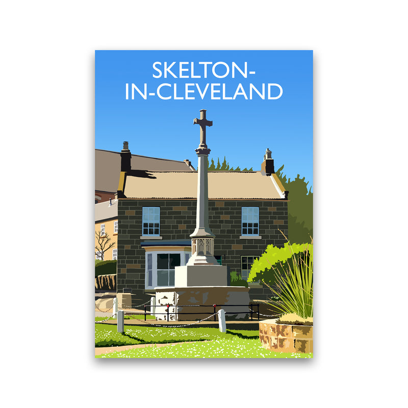 Skelton-in-Cleveland portrait Travel Art Print by Richard O'Neill Print Only