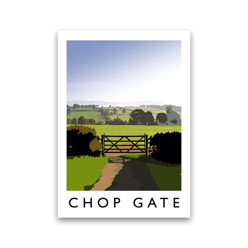 Chop Gate portrait Travel Art Print by Richard O'Neill Print Only