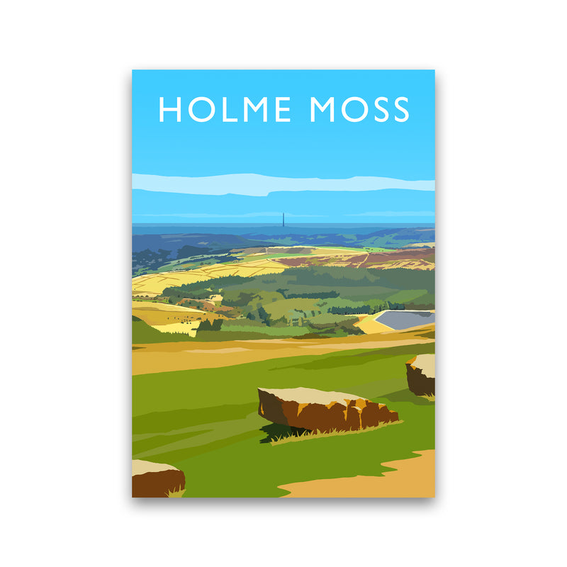 Holme Moss portrait Travel Art Print by Richard O'Neill Print Only