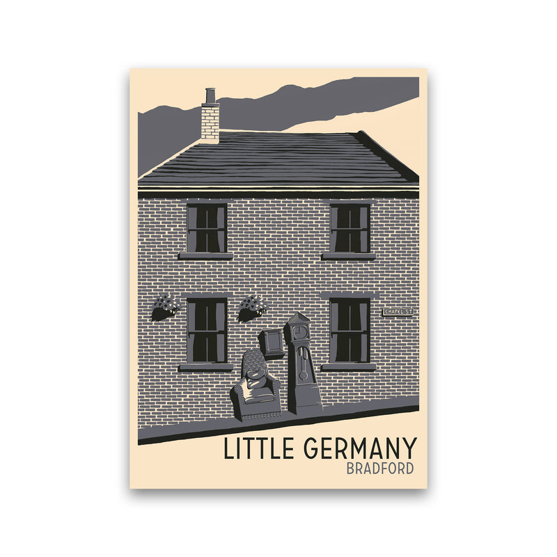 Little Germany, Bradford Travel Art Print by Richard O'Neill Print Only