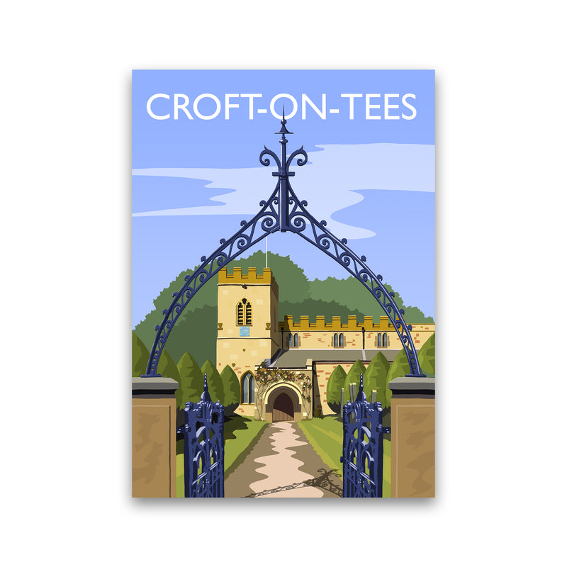 Croft-on-Tees Travel Art Print by Richard O'Neill Print Only