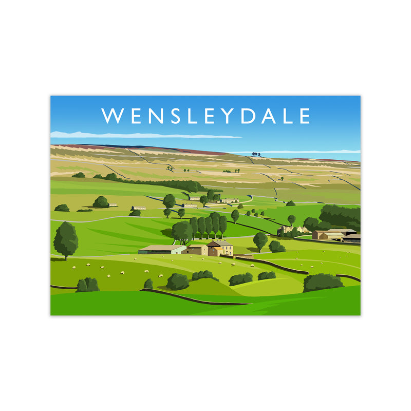 Wensleydale 3 Travel Art Print by Richard O'Neill Print Only