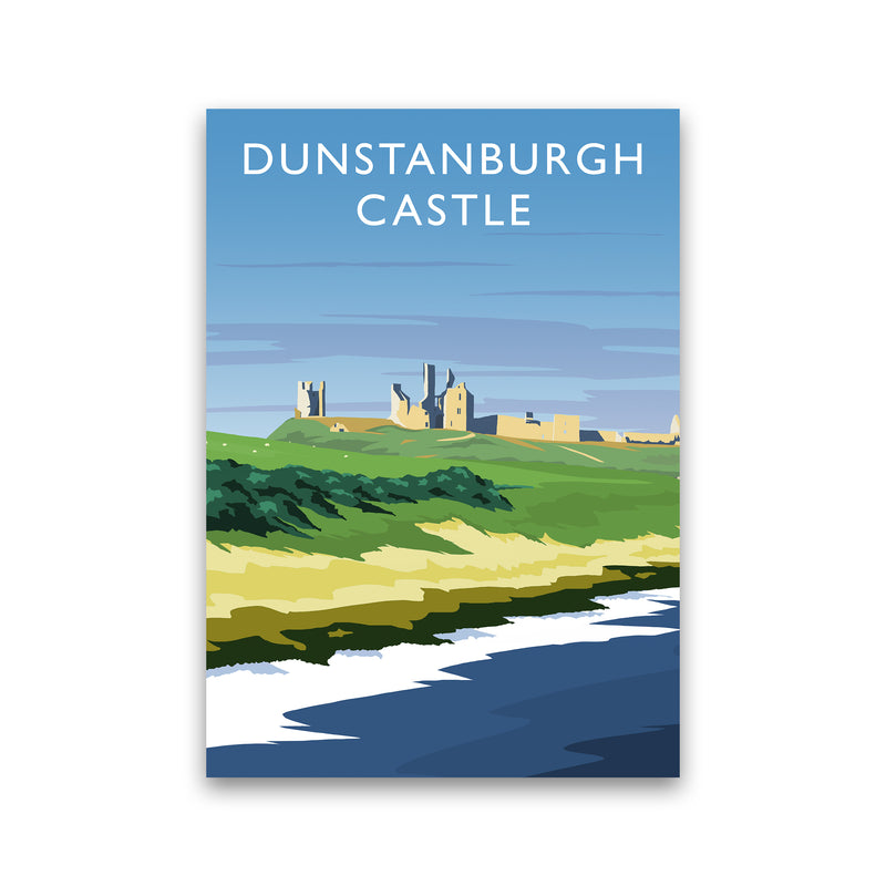 Dunstanburgh Castle portrait Travel Art Print by Richard O'Neill Print Only