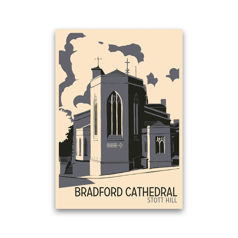 Bradford Cathedral, Stott Hill Travel Art Print by Richard O'Neill Print Only