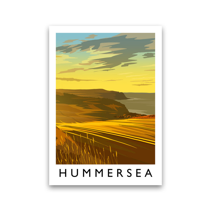 Hummersea Portrait Travel Art Print by Richard O'Neill Print Only