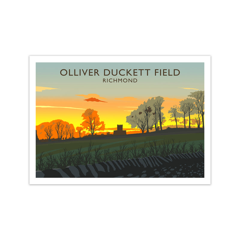 Olliver Duckett Field Travel Art Print by Richard O'Neill Print Only