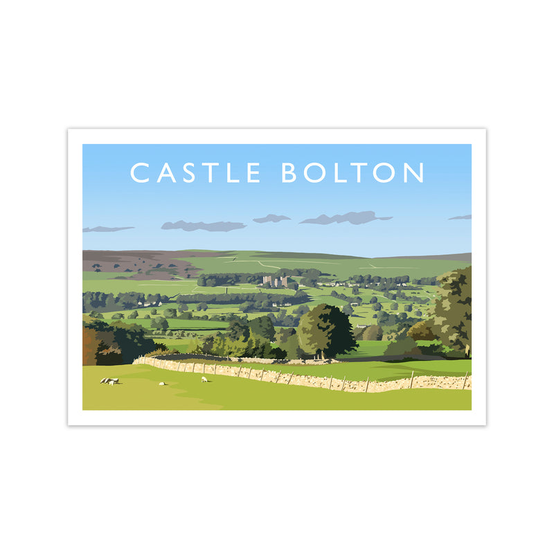 Castle Bolton Travel Art Print by Richard O'Neill Print Only