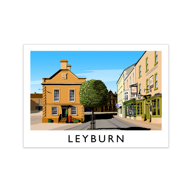 Leyburn 3 Travel Art Print by Richard O'Neill Print Only