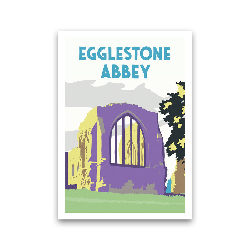 Egglestone Abbey Portrait Travel Art Print by Richard O'Neill Print Only