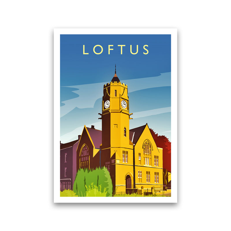 Loftus 2 Portrait Travel Art Print by Richard O'Neill Print Only