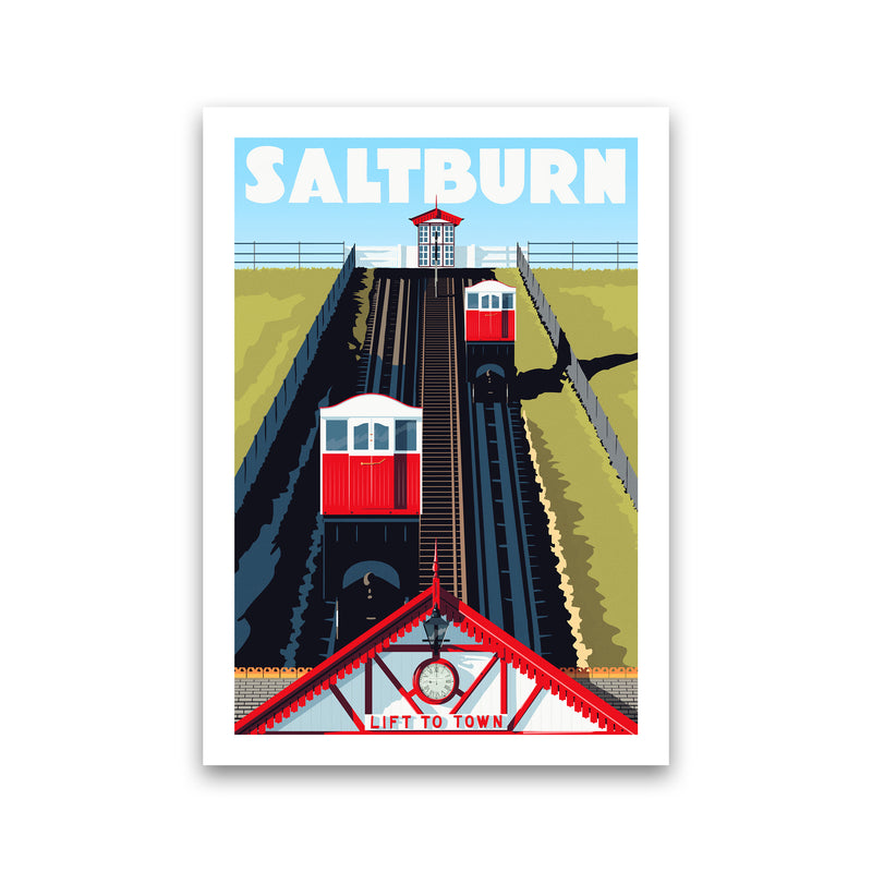 Saltburn 2 Travel Art Print by Richard O'Neill Print Only