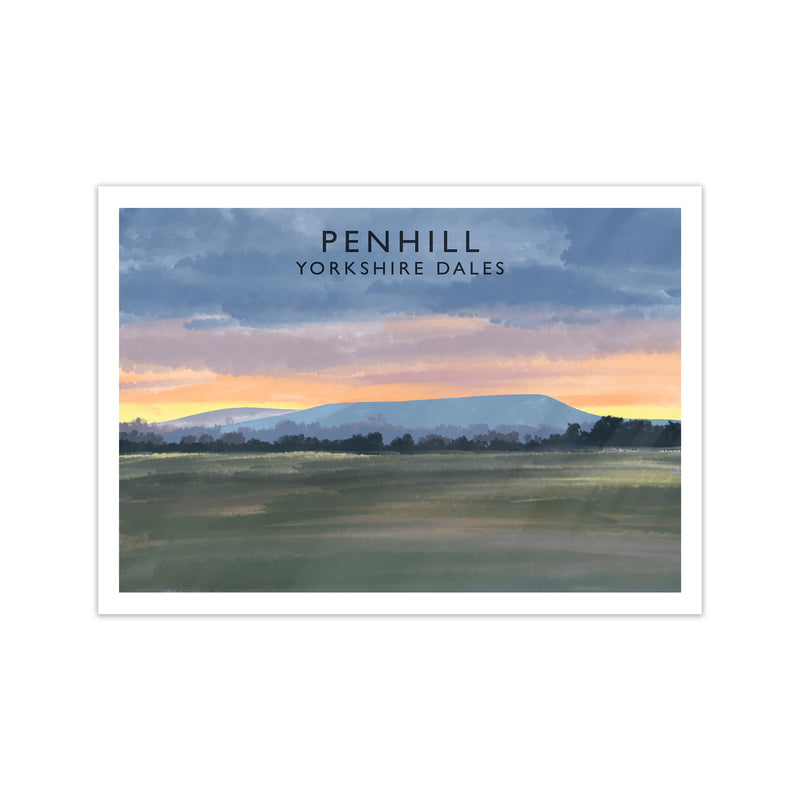 Penhill 3 Travel Art Print by Richard O'Neill Print Only