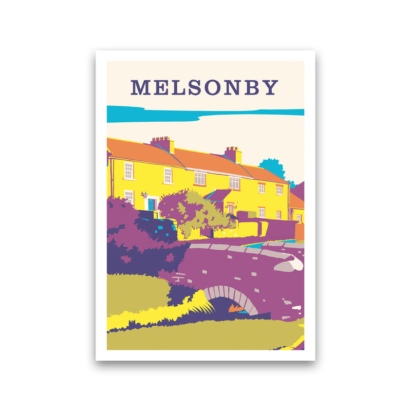 Melsonby Portrait Travel Art Print by Richard O'Neill Print Only