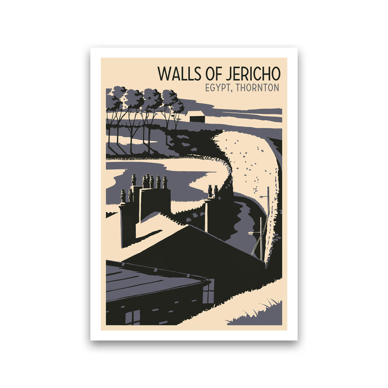 Walls of Jericho Travel Art Print by Richard O'Neill Print Only
